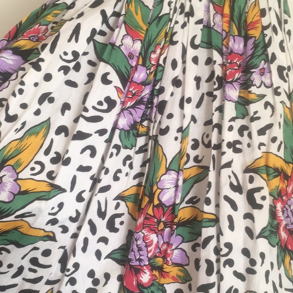 Colorful A Line Floral Print Summer Dress - Picture 5 of 6